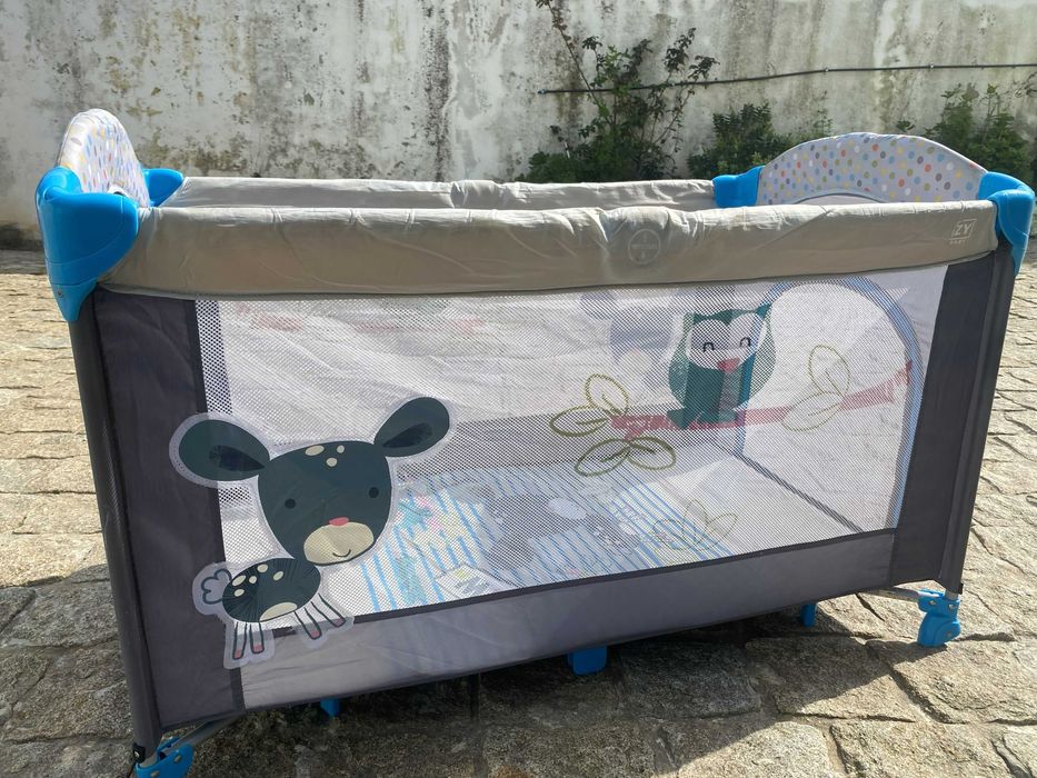Parque de Bebé ZY Baby com Porta Lateral e Saco Transporte