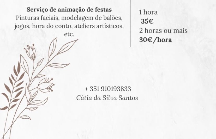 Animação de festas de aniversário -face painting, jogos