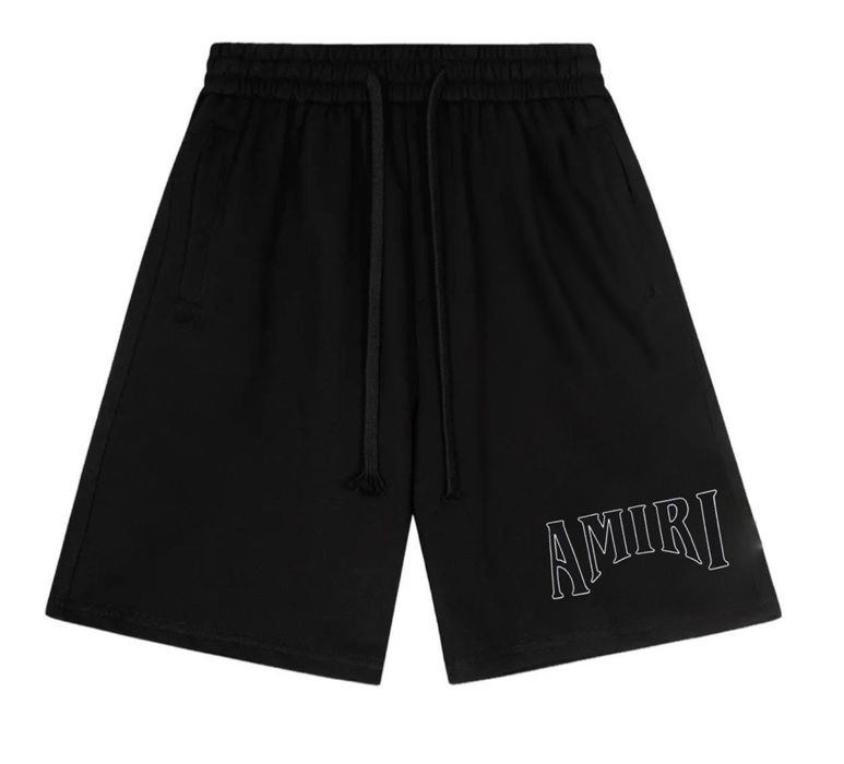 Спортивные шорты Amiri Logo унисекс черные Амири Новые модели на лето
