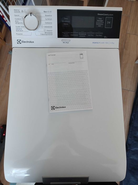 Pralka Elektrolux otwierana od góry 1-7 kg