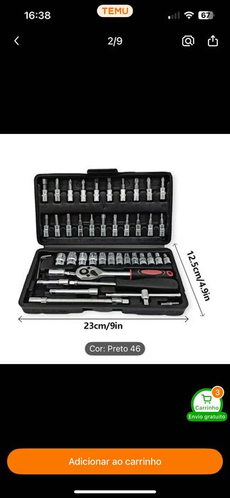 Roquete com 46 peças