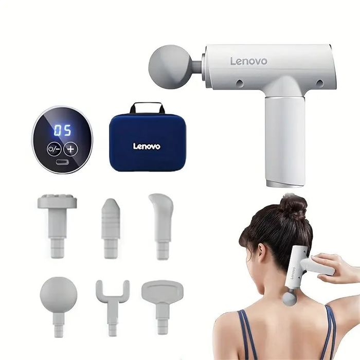 Массажер lenovo, перкусійний масажер пістолет