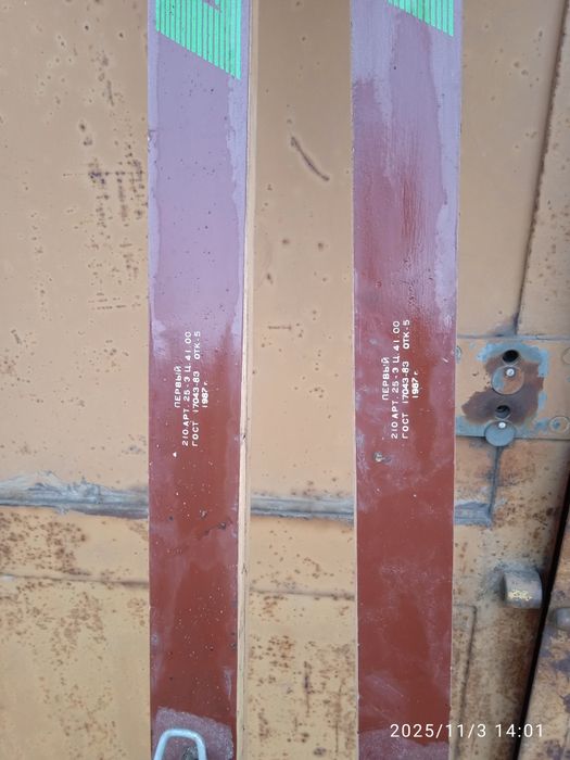 Лижі, бувші у використанні