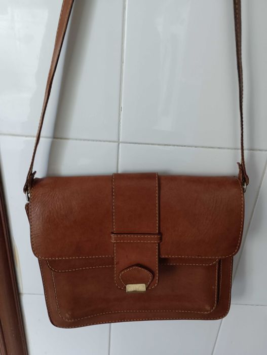 Mala em couro anos 70