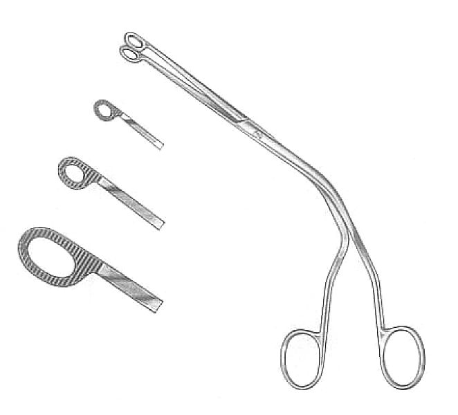 Kleszczyki laryngologiczne typ Magill 15 cm