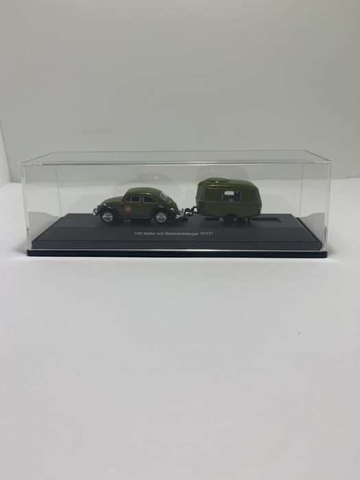 Vokswagen com caravana Schuco escala 1/87
