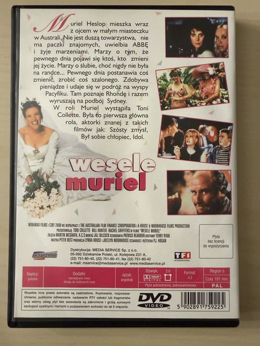 Wielkie australijskie Wesele Muriel film DVD