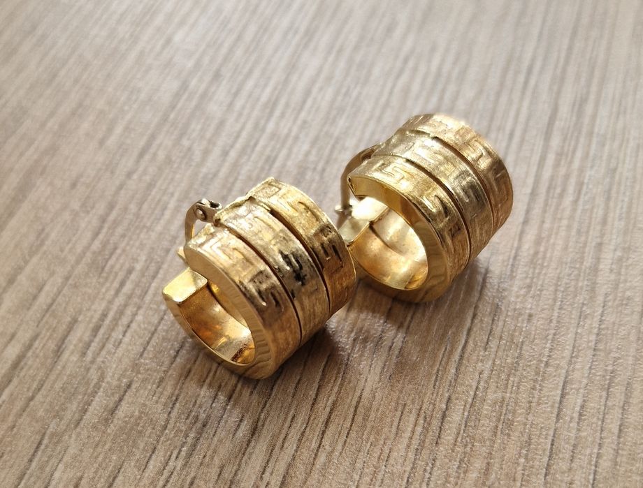 Argolas em Ouro 19.2k / Versace Design