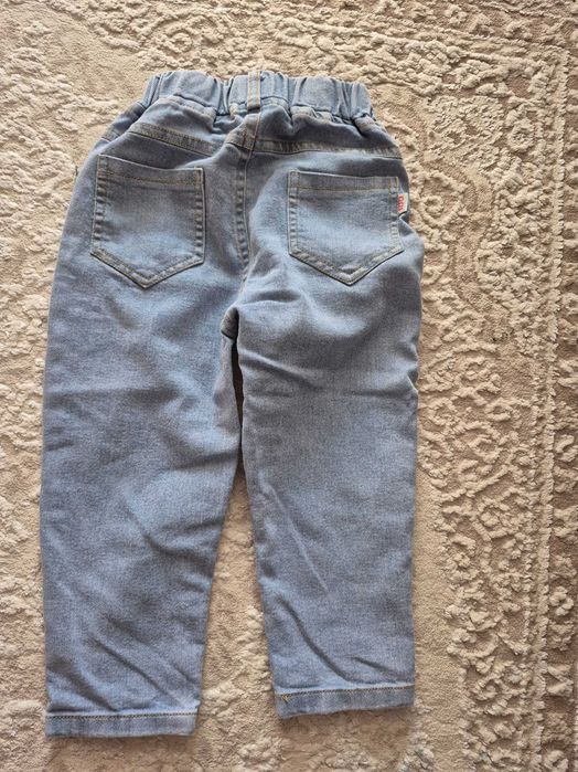 Джинси з квіточками 92 см