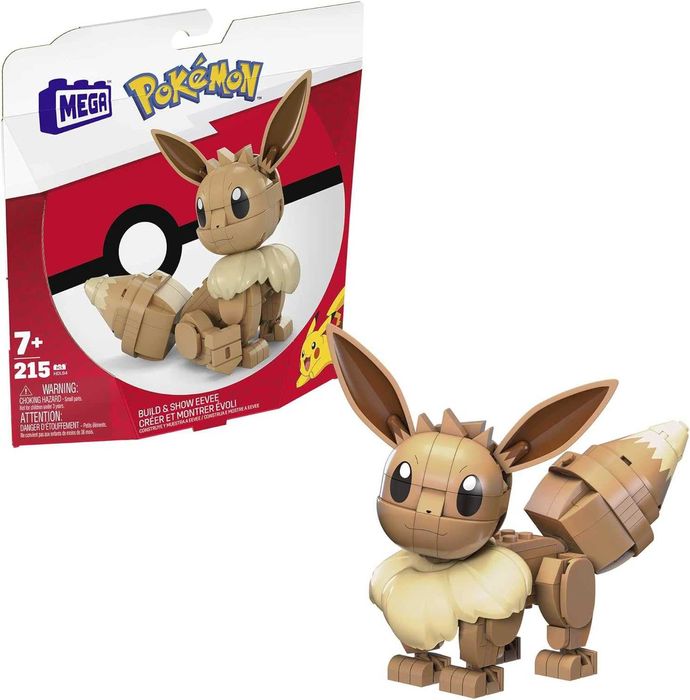 Mega Evee Średni Pokemon do zbudowania Zestaw klocków dla dzieci 7lat