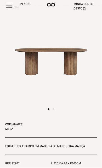Mesa Jantar Clopanaire - Area Store