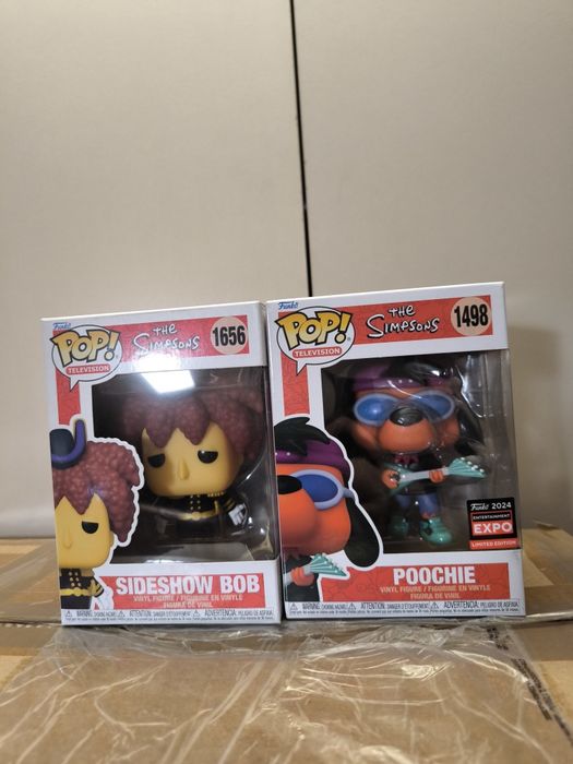 The Simpsons Sideshow Bob + Poochie Funko POP