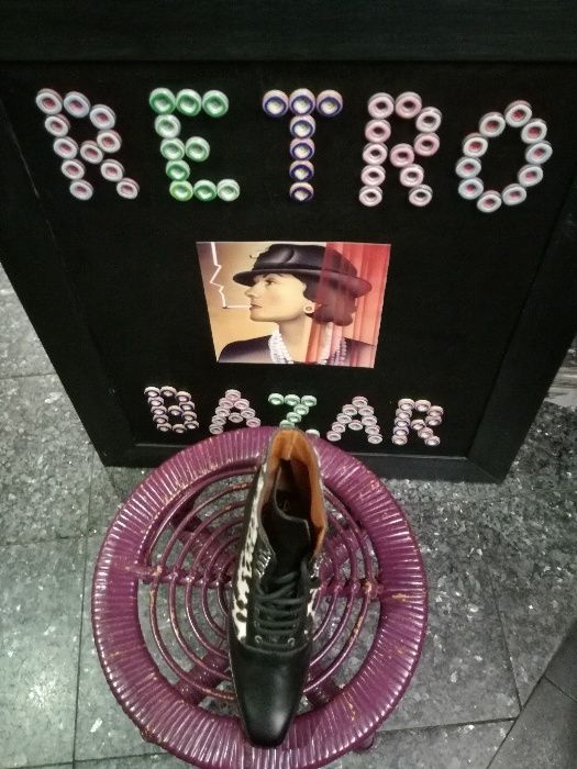 Botas pretas pele El Dantès originais tamanhos 35/36 NOVAS