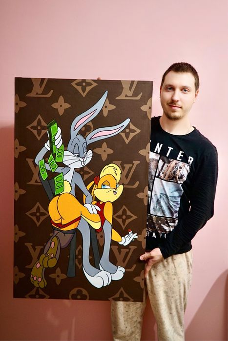 Картина в офис поп арт стрит арт картина pop art street art