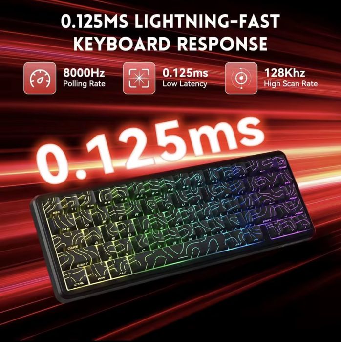 Магнитная клавиатура | клавиатура на таких свечах | attack shark x65he