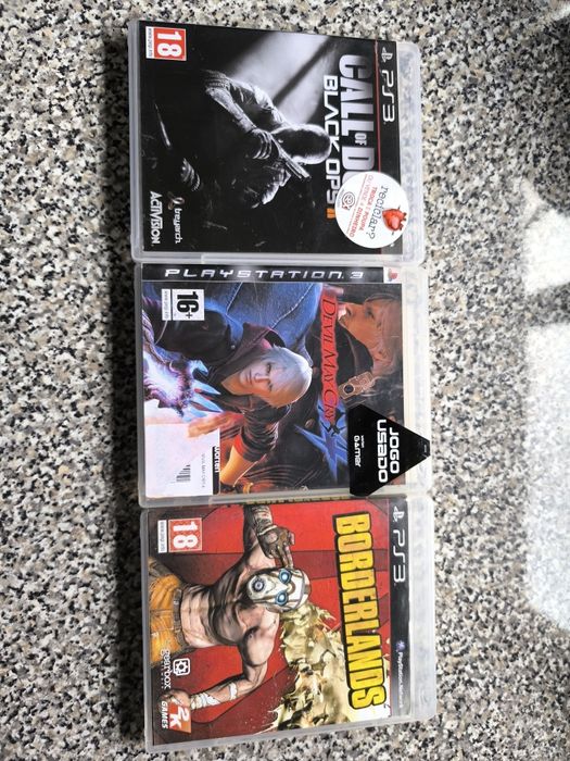 Conjunto de 3 jogos PlayStation 3+5 cds danificados
