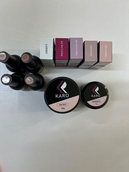 гель лаки гелі для манікюру Karo  Dark  Gama Komilfo  Dnka gloss weex