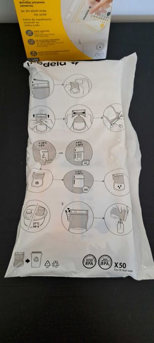 46 Sacos De Conservação De Leite MEDELA