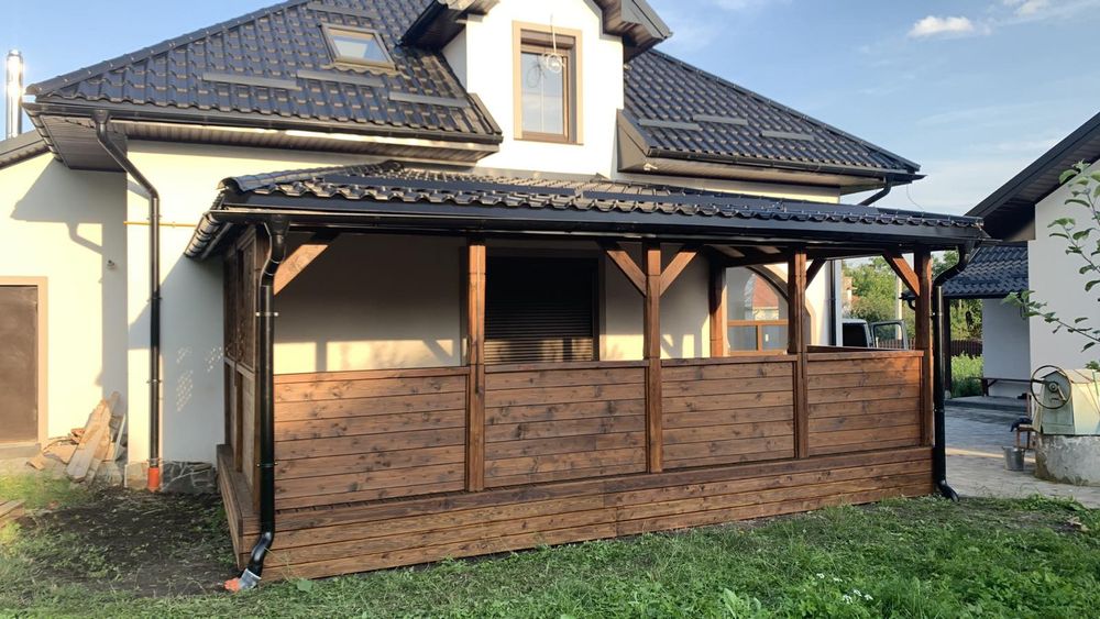 Котеджі, тераси, каркасні будинки, альтанки, перголи, сходи, сауни