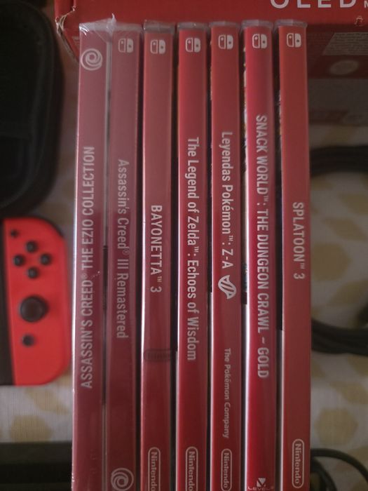 Nintendo switch Oled com 9 jogos