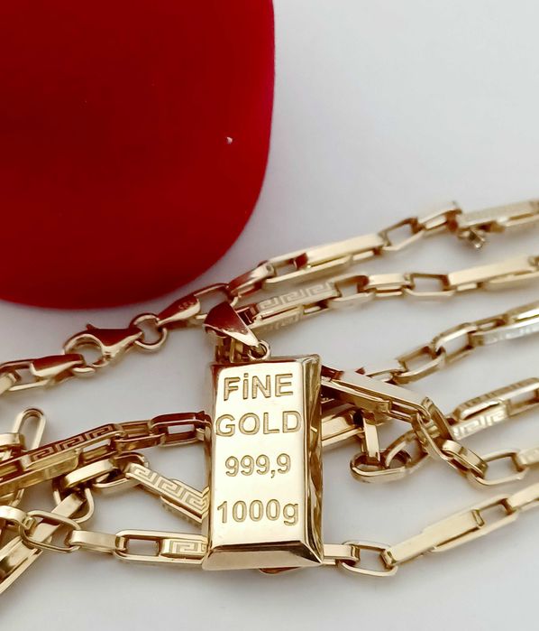 Łańcuszek złoty wzór Versace 14 karat, 585 próba