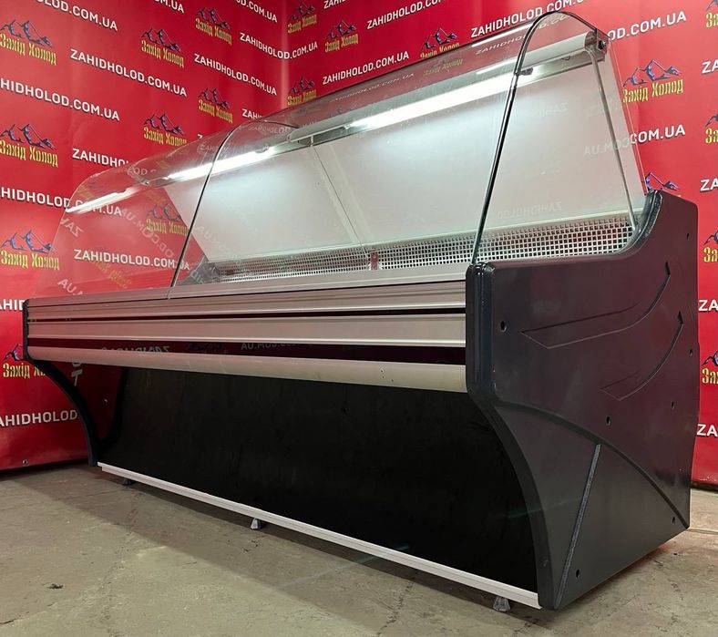 Холодильна вітрина. Горизонтальна вітрина. Вітрина для м'яса. Gold