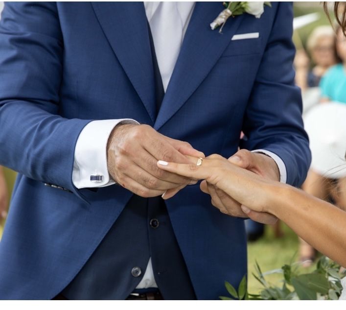 Fato homem azul (calças, meio fraque, colete)