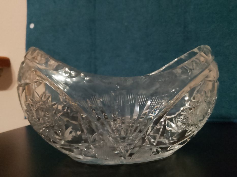 Vintage Kryształowa łódka styl boho