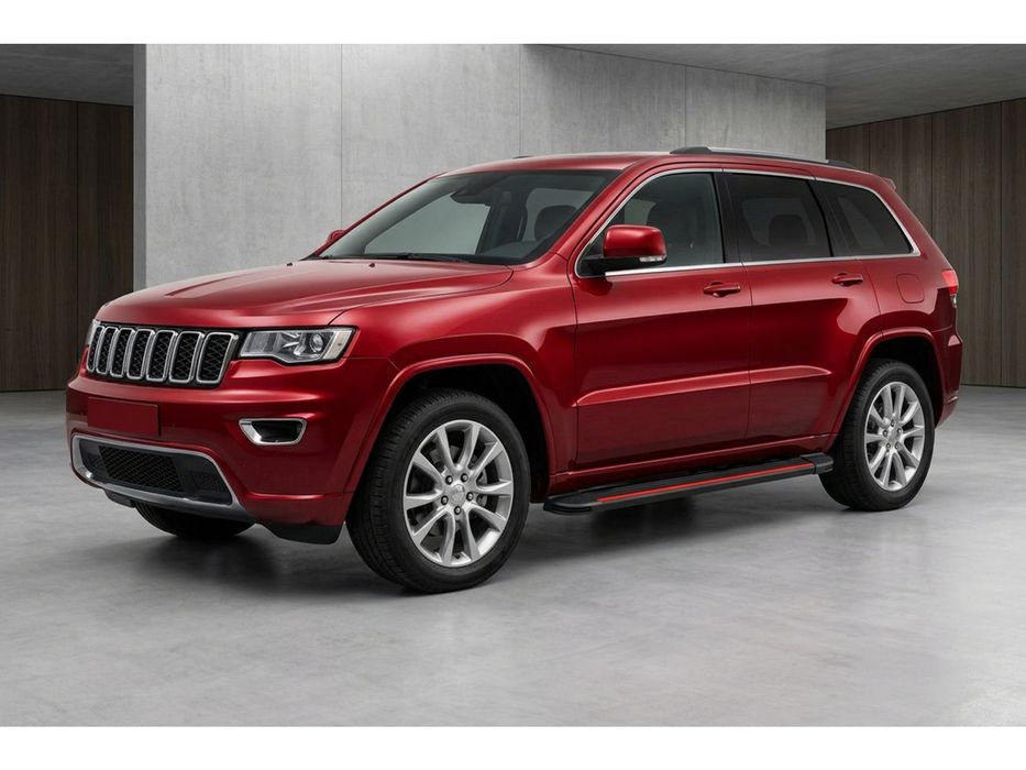 Jeep Grand Cherokee WK2 2010-2021 рр. Бокові пороги Maya Red (2 шт., алюміній)