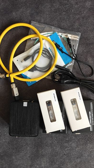 Мережевий конвертор свіч 2шт. hifi audio+lny brzhifi +sfp