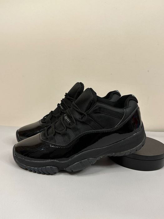Кроссовки мужские Jordan 11 low black черные джордан кросівки