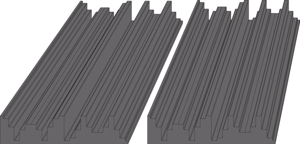 Dyfuzor Schroedera N11 symetryczne panele akustyczne 2szt. /SevenAudio