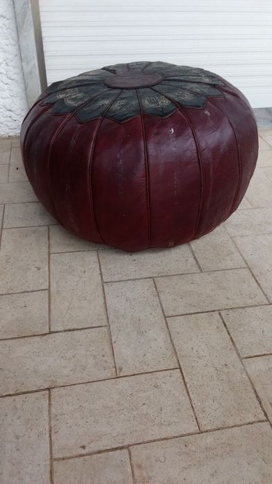 PUFF Marrocos Decorado 50x35cm. Bom Com 3 Fotos