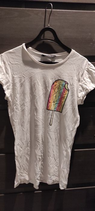 Bluzka z lodem biała