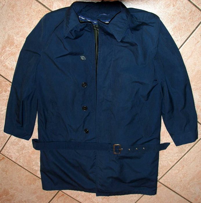 Płaszcz trencz męski z podpinką, SZPO im. Lewartowskiego PRL lata 70