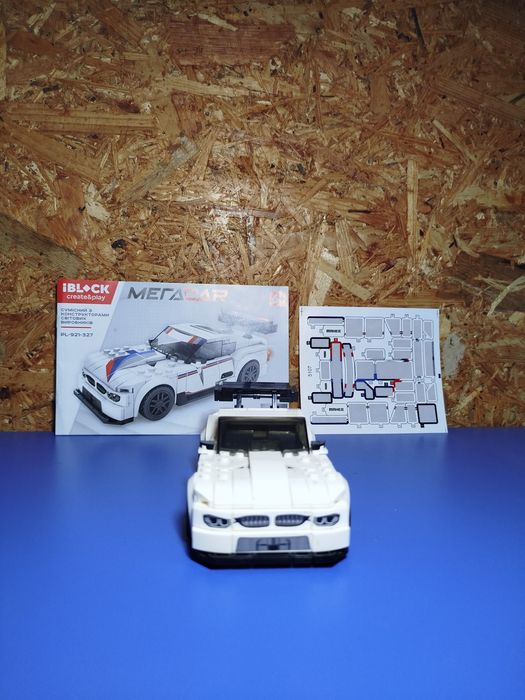 конструктор Iblock МегаCar PL-921-327, белый спорткар