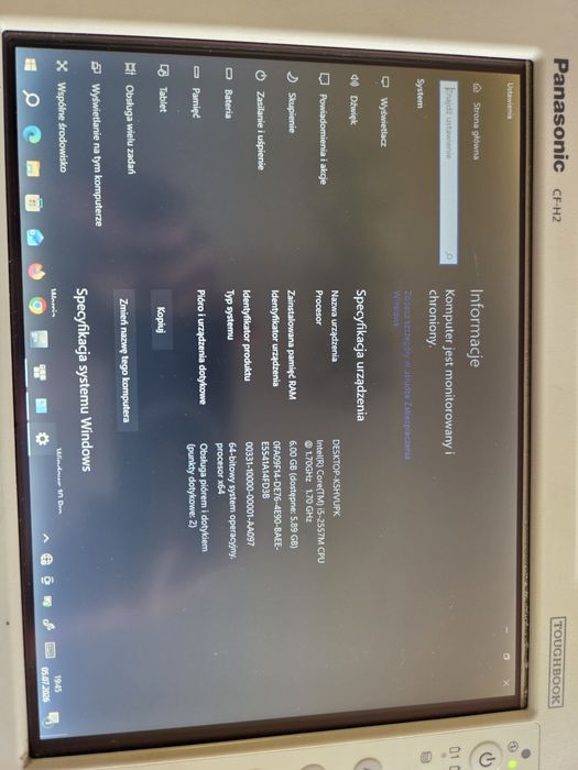 Panasonic Toughbook CF H2 3 baterie