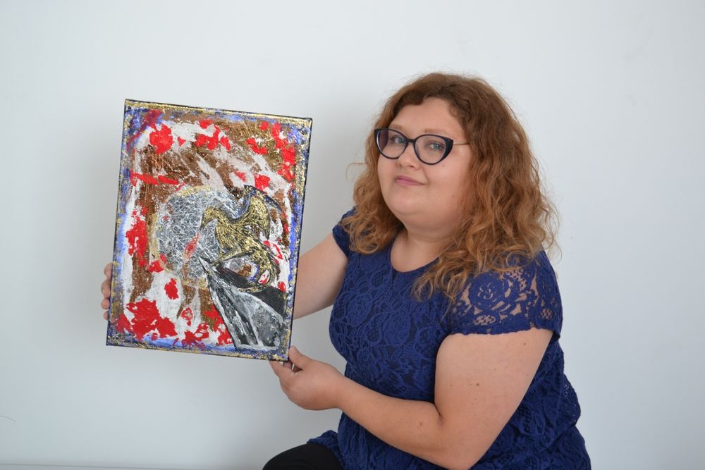 Obraz ręcznie malowany – „Smok