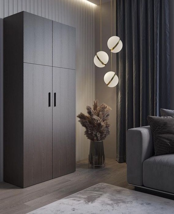 Шафа з поличками в спальню Полка для одягу Шкаф для одежды Пенал