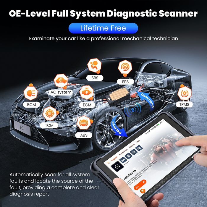 Máquina de diagnóstico Thinkscan 689BT actuações VITALÍCIA