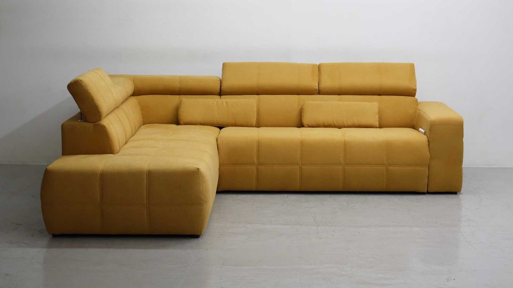 SFP DESIGN narożnik regulowane zagłówki rogówka sofa kanapa tkanina