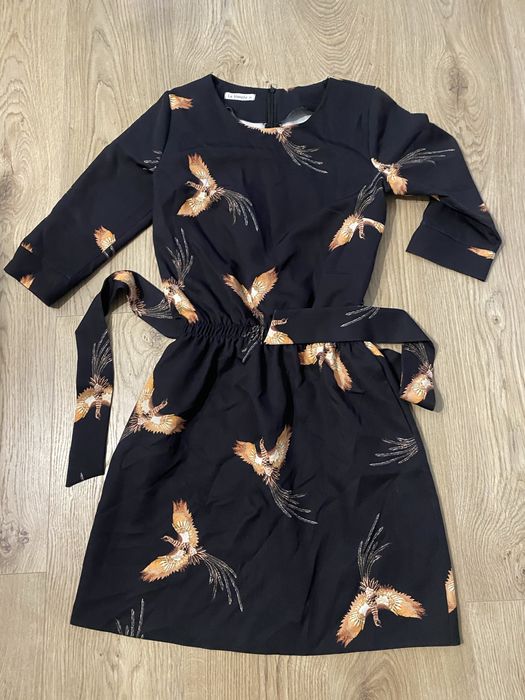 Sukienka la blanche w ptaki s