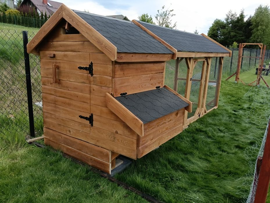 Kurnik WIKO L na 6-8 kur , kaczek sosna jodła ocieplony,malowany!