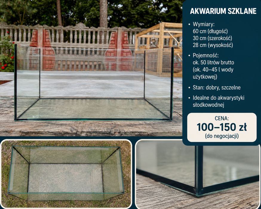 akwarium okolo 50litrow