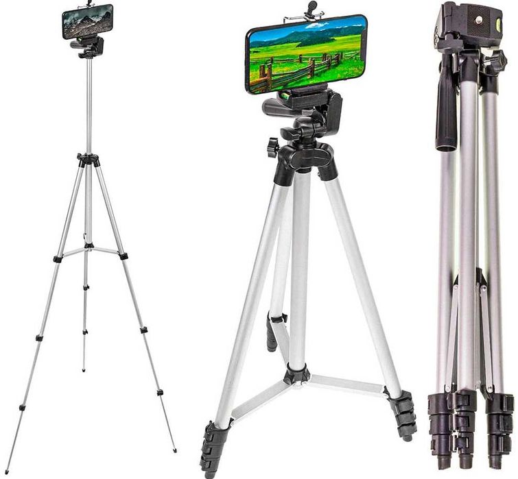 STATYW FOTOGRAFICZNY na aparat telefon regulowany zestaw