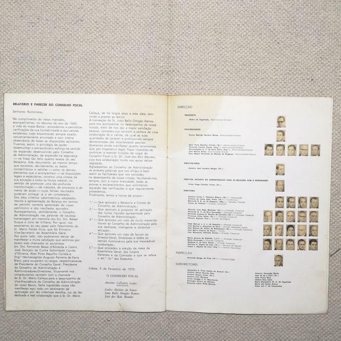 Revista banco fonsecas & Burney 1969