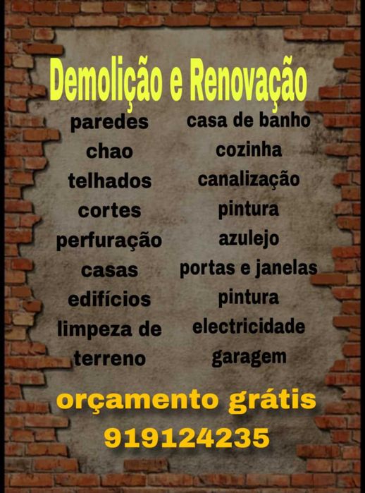 Demolição e renovação
