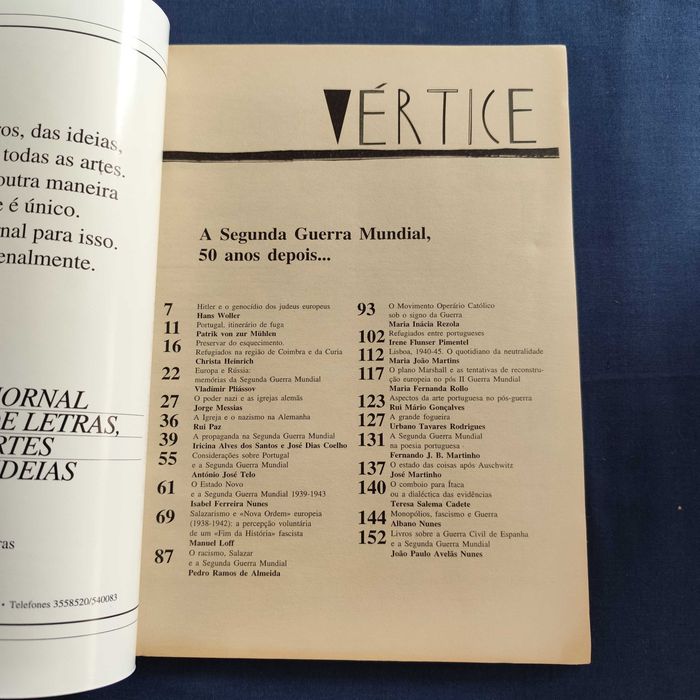 Revista Vértice 69 - Novembro-Dezembro 1995