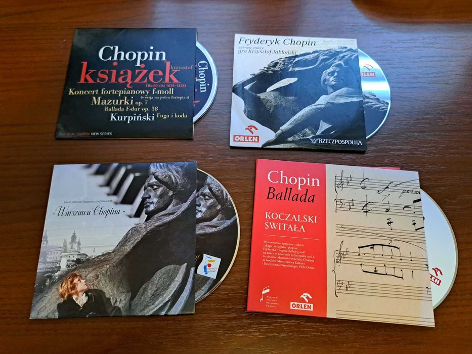 Fryderyk Chopin - 3 CD koncert fortepianowy, film dvd, ballada, utwory