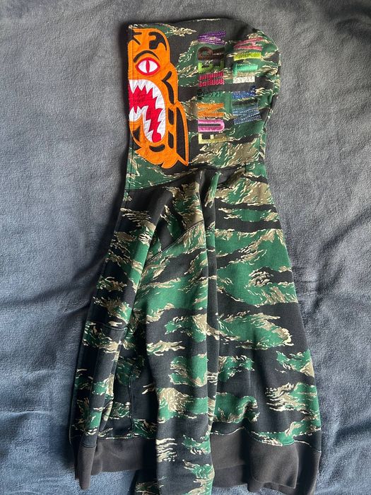 BAPE 1ST Camo TigerFULL Zip  hoodie